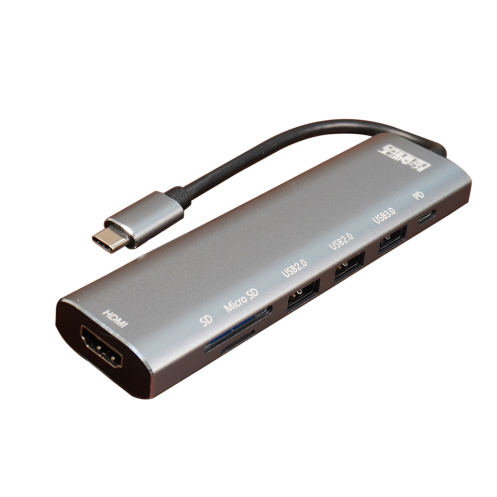 هاب 7 پورت USB-C کی نت پلاس مدل KP-MFCMS407
