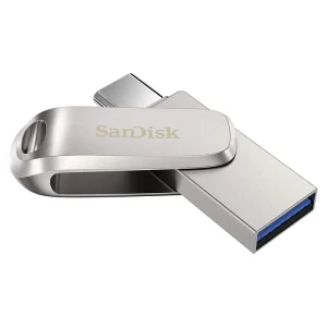 فلش مموری 128 گیگابایت سن دیسک مدل Ultra Dual Drive Luxe با دو رابط USB Type-C و USB Type-A